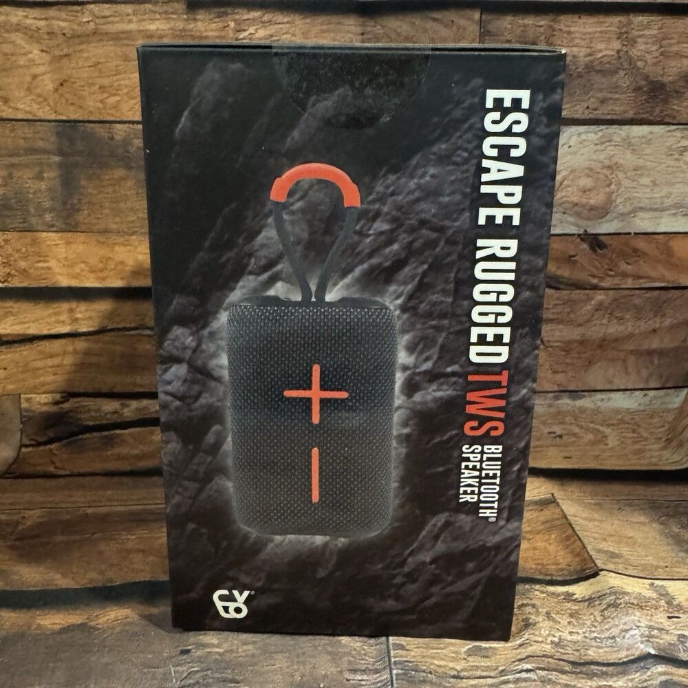 Cylo Escape Rugged TWS Bluetooth Speaker 3W Portable Black Rechargeable NEW - Picture 2 of 6